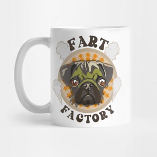 Fart factory Funny pug Mug